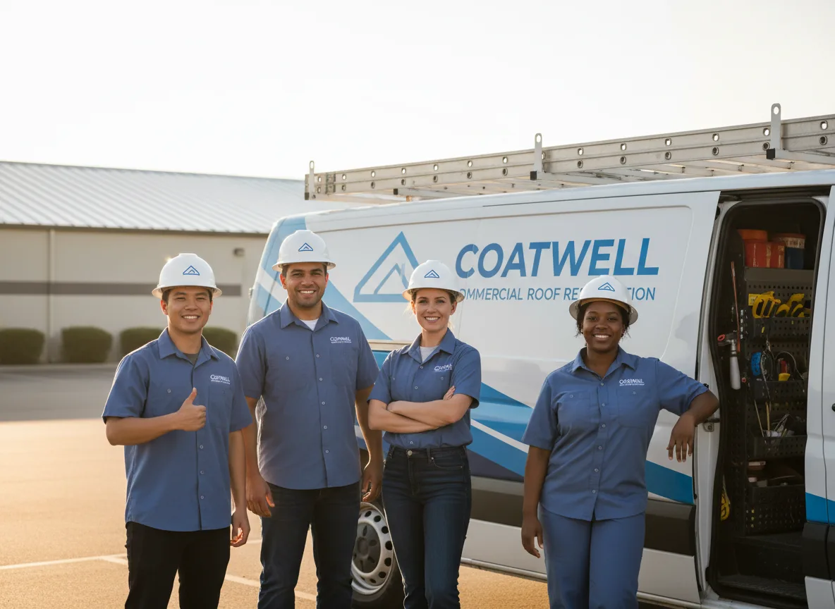 Commercial roof coating company in Tatums, OK