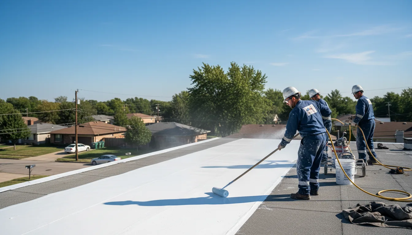 Commercial roof coating in Tatums, OK near me
